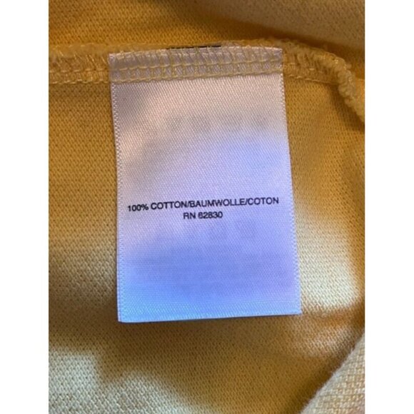 Men's Lands' End XXL Yellow Polo Shirt 50 - 52 Traditional Fit - Picture 3 of 4